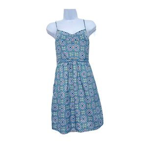 J. Crew Fit & Flare Geometric Print Dress